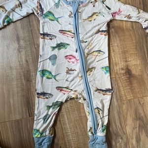 Caden Lane 0-3 month fish onesie